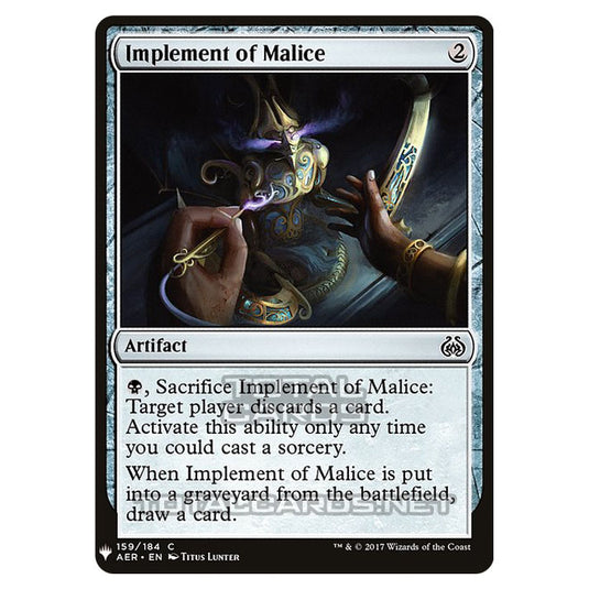 Magic The Gathering - Mystery - Implement of Malice - 1597/1694