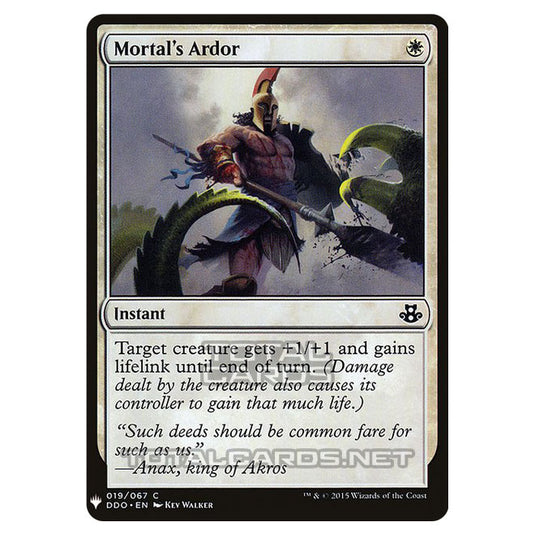 Magic The Gathering - Mystery - Mortal's Ardor - 182/1694