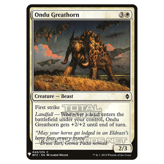 Magic The Gathering - Mystery - Ondu Greathorn - 187/1694