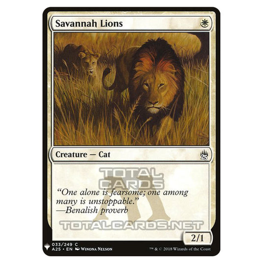 Magic The Gathering - Mystery - Savannah Lions - 218/1694