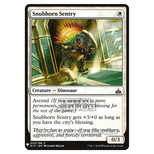 Magic The Gathering - Mystery - Snubhorn Sentry - 236/1694