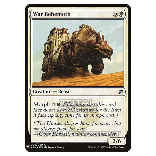 Magic The Gathering - Mystery - War Behemoth - 273/1694