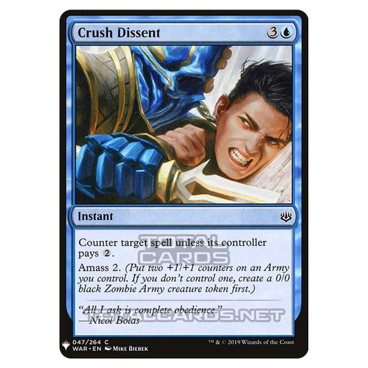 Magic The Gathering - Mystery - Crush Dissent - 339/1694