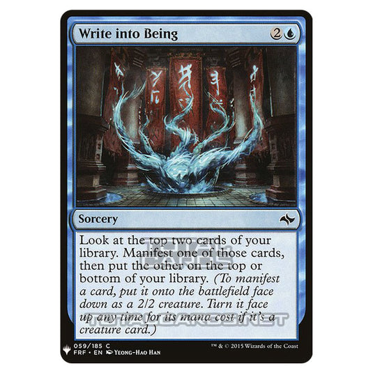 Magic The Gathering - Mystery - Write into Being - 556/1694