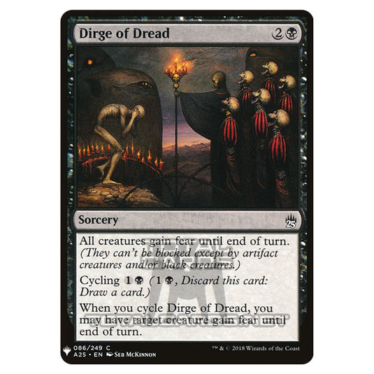 Magic The Gathering - Mystery - Dirge of Dread - 628/1694