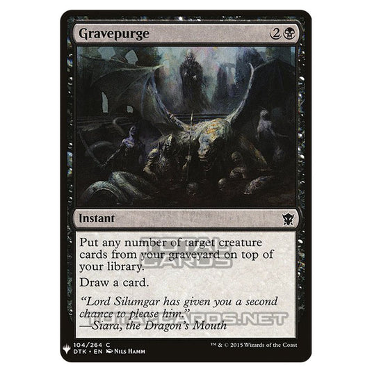 Magic The Gathering - Mystery - Gravepurge - 675/1694