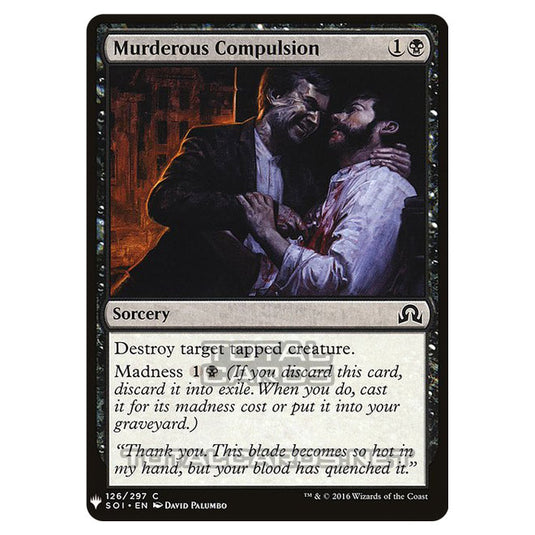 Magic The Gathering - Mystery - Murderous Compulsion - 718/1694