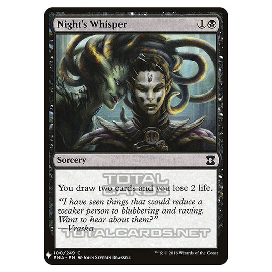 Magic The Gathering - Mystery - Night's Whisper - 723/1694