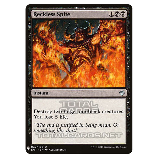 Magic The Gathering - Mystery - Reckless Spite - 750/1694