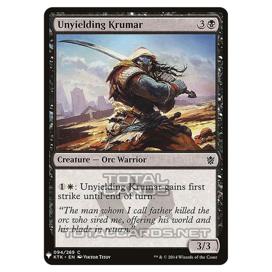 Magic The Gathering - Mystery - Unyielding Krumar - 807/1694