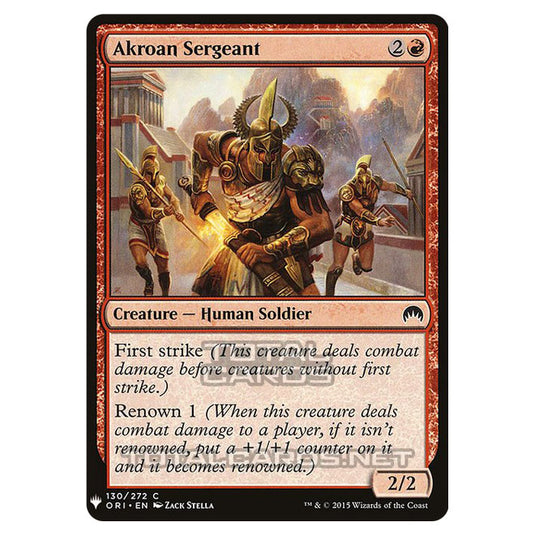 Magic The Gathering - Mystery - Akroan Sergeant - 835/1694