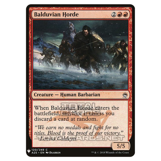 Magic The Gathering - Mystery - Balduvian Horde - 847/1694