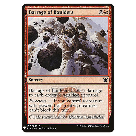 Magic The Gathering - Mystery - Barrage of Boulders - 849/1694