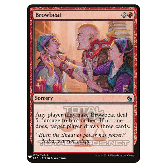 Magic The Gathering - Mystery - Browbeat - 876/1694