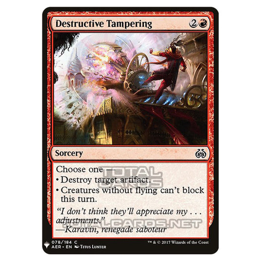 Magic The Gathering - Mystery - Destructive Tampering - 904/1694