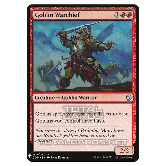 Magic The Gathering - Mystery - Goblin Warchief - 961/1694