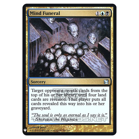 Magic The Gathering - Mystery - Mind Funeral - 89/121 (Foil)