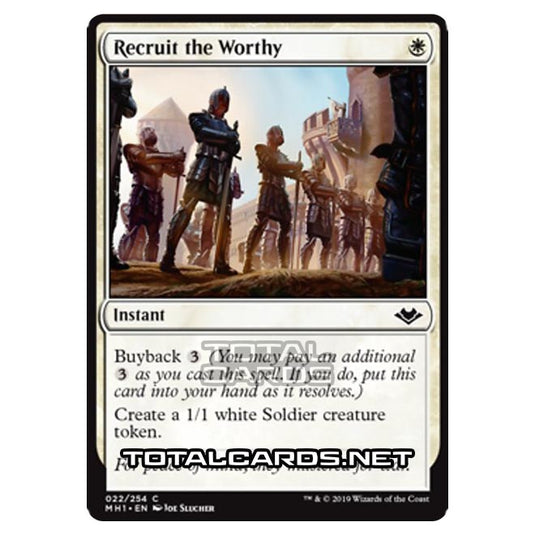 Magic The Gathering - Modern Horizons - Recruit the Worthy - 22/255