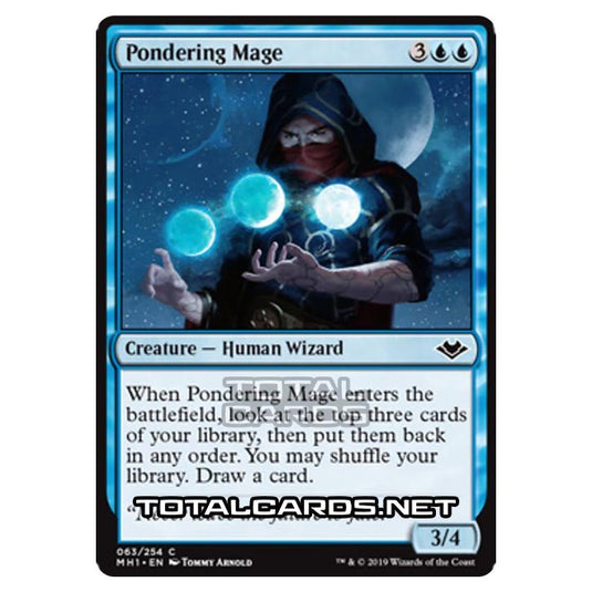 Magic The Gathering - Modern Horizons - Pondering Mage - 63/255