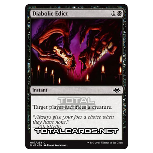 Magic The Gathering - Modern Horizons - Diabolic Edict - 87/255