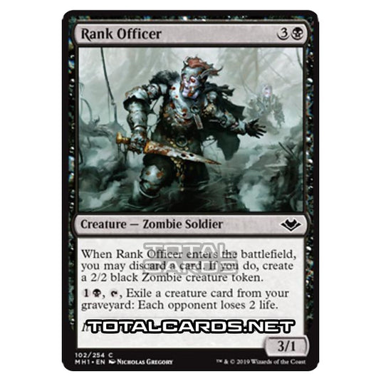 Magic The Gathering - Modern Horizons - Rank Officer - 102/255