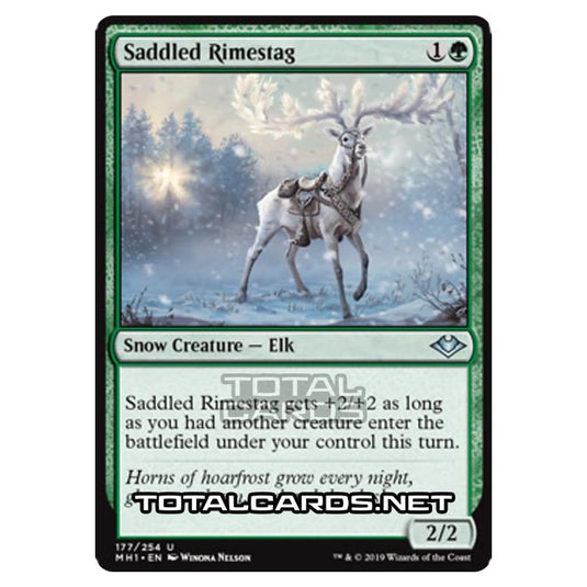 Magic The Gathering - Modern Horizons - Saddled Rimestag - 177/255