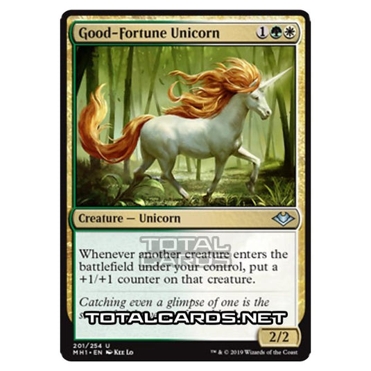 Magic The Gathering - Modern Horizons - Good-Fortune Unicorn - 201/255