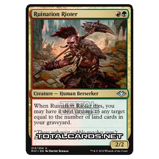 Magic The Gathering - Modern Horizons - Ruination Rioter - 213/255