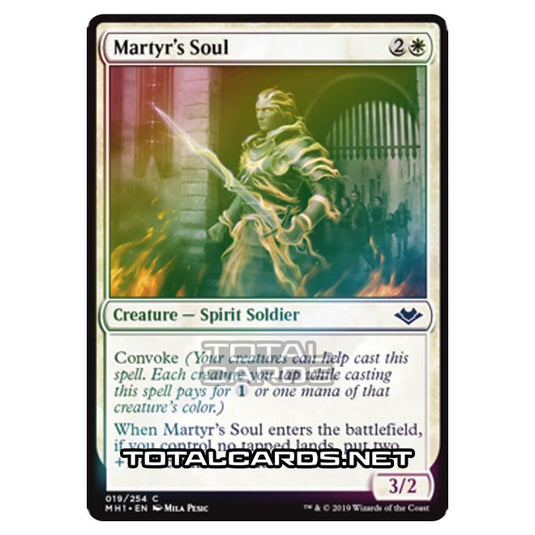 Magic The Gathering - Modern Horizons - Martyr's Soul - 19/255 (Foil)