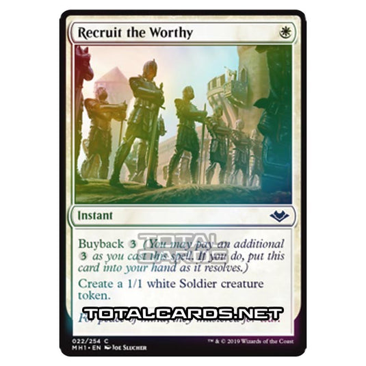 Magic The Gathering - Modern Horizons - Recruit the Worthy - 22/255 (Foil)