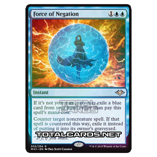 Magic The Gathering - Modern Horizons - Force of Negation - 52/255 (Foil)