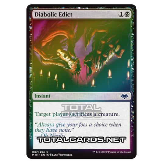 Magic The Gathering - Modern Horizons - Diabolic Edict - 87/255 (Foil)