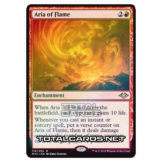 Magic The Gathering - Modern Horizons - Aria of Flame - 118/255 (Foil)