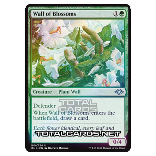 Magic The Gathering - Modern Horizons - Wall of Blossoms - 190/255 (Foil)