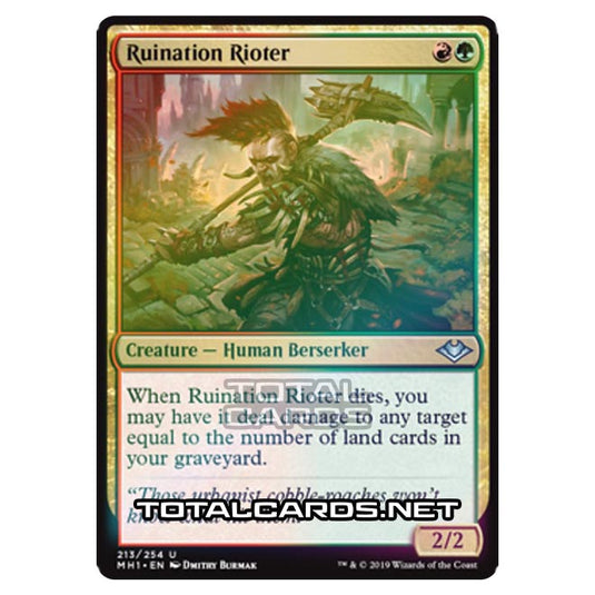 Magic The Gathering - Modern Horizons - Ruination Rioter - 213/255 (Foil)