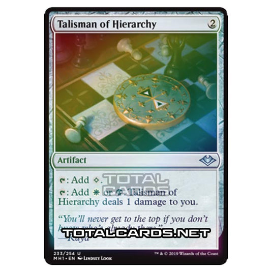 Magic The Gathering - Modern Horizons - Talisman of Hierarchy - 233/255 (Foil)