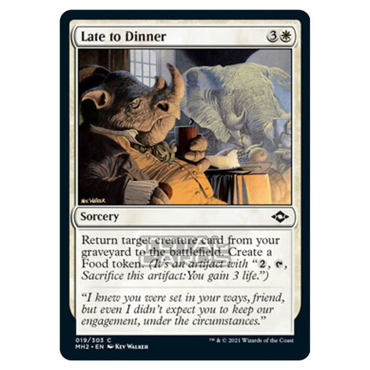 Magic The Gathering - Modern Horizons 2 - Late to Dinner - 19/303