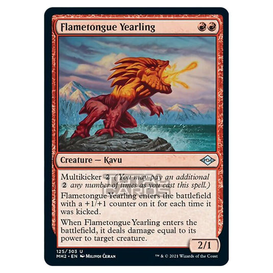 Magic The Gathering - Modern Horizons 2 - Flametongue Yearling - 125/303