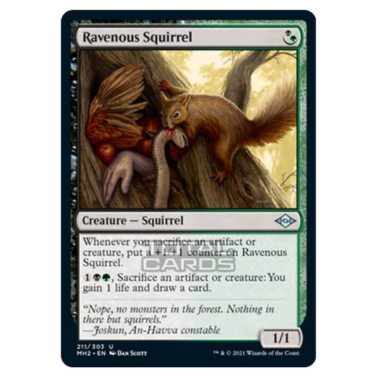 Magic The Gathering - Modern Horizons 2 - Ravenous Squirrel - 211/303