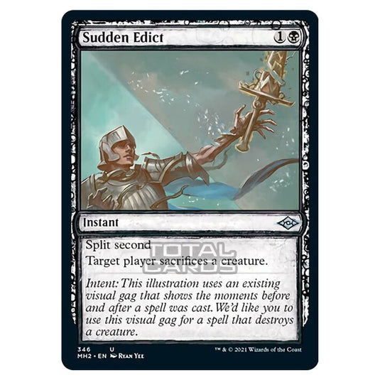 Magic The Gathering - Modern Horizons 2 - Sudden Edict - 346/303 Magic The Gathering - Modern Horizons 2 - Sudden Edict - 346/303