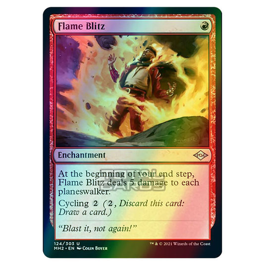 Magic The Gathering - Modern Horizons 2 - Flame Blitz - 124/303 (Foil) Magic The Gathering - Modern Horizons 2 - Flame Blitz - 124/303 (Foil)