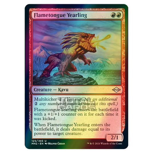 Magic The Gathering - Modern Horizons 2 - Flametongue Yearling - 125/303 (Foil)