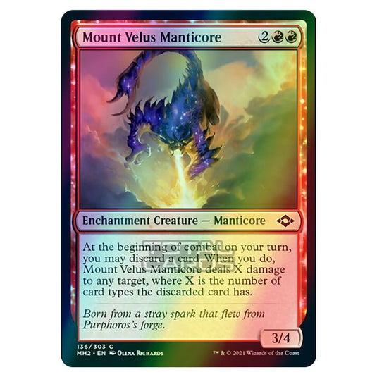 Magic The Gathering - Modern Horizons 2 - Mount Velus Manticore - 136/303 (Foil)