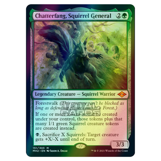 Magic The Gathering - Modern Horizons 2 - Chatterfang, Squirrel General - 151/303 (Foil)