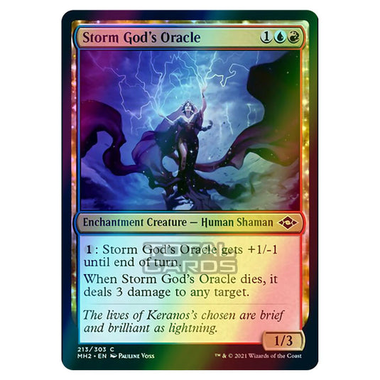 Magic The Gathering - Modern Horizons 2 - Storm God's Oracle - 213/303 Magic The Gathering - Modern Horizons 2 - Storm God's Oracle - 213/303