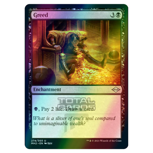 Magic The Gathering - Modern Horizons 2 - Greed - 274/303 (Etched Foil)