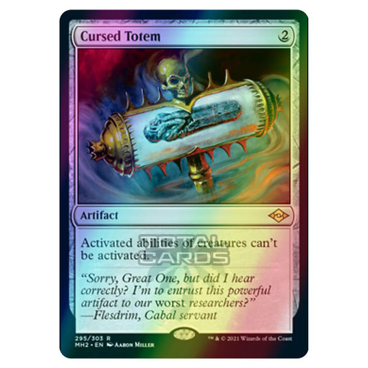 Magic The Gathering - Modern Horizons 2 - Cursed Totem - 295/303 (Etched Foil)