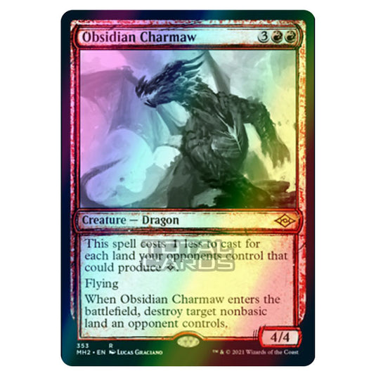 Magic The Gathering - Modern Horizons 2 - Obsidian Charmaw - 353/303 (Foil)