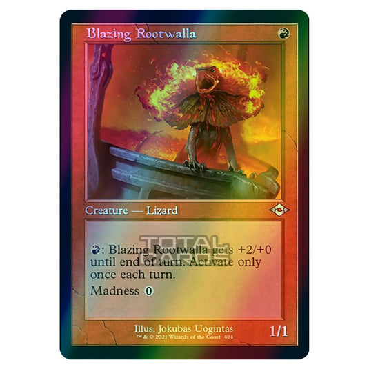 Magic The Gathering - Modern Horizons 2 - Blazing Rootwalla - 404/303 (Etched Foil)