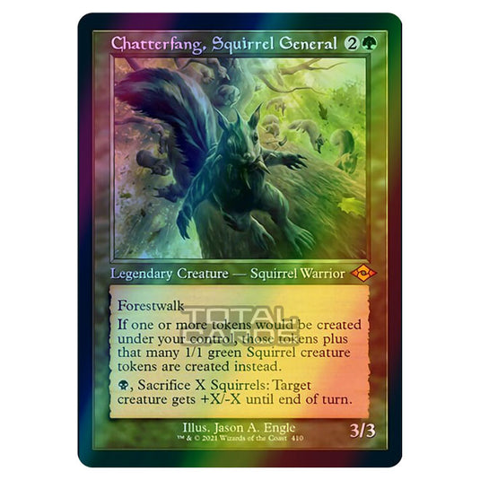 Magic The Gathering - Modern Horizons 2 - Chatterfang, Squirrel General - 410/303 (Etched Foil)